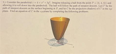 3 Consider The Paraboloid Z 4 X² 3y 2