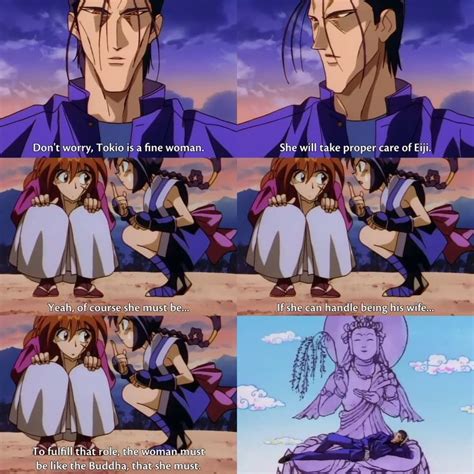 Rurouni Kenshin Funny Kenshin And Misao Picturing Saitos Wife 😂