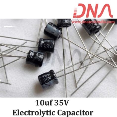 Buy Online In India 10uf 35 Volt Radial Electrolytic Capacitor At Low Cost From Dna Technology