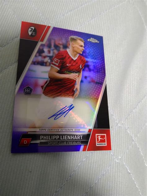 Yahoo Topps Chrome Bundesliga Purple Rc Aut