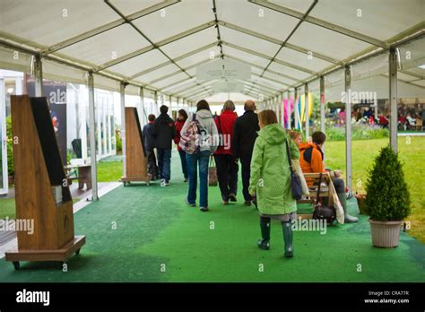 Covered Walkway Between Marquees At The Telegraph Hay Festival 2012