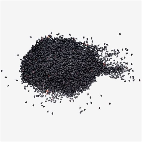 Black Sesame Seeds Sesamum Indicum Pile Of Black Seeds Flowering Plant ...