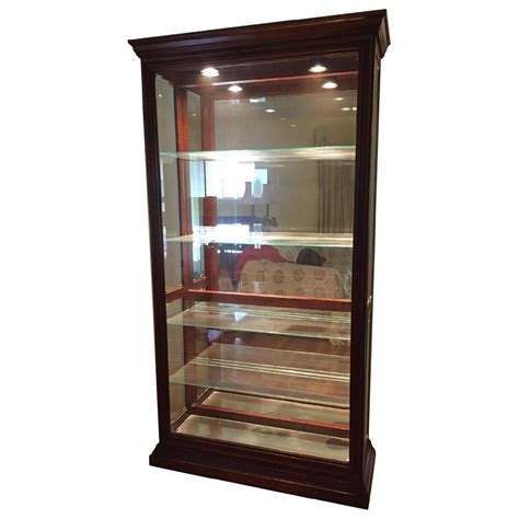 Solid Wood Display Cabinet Aptdeco