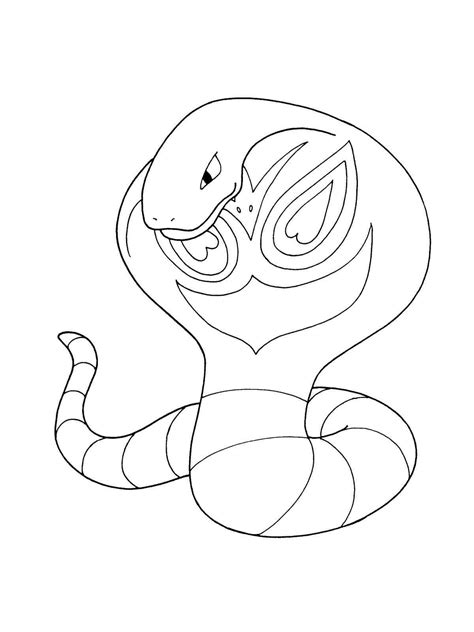 Pokemon Arbok Coloring Pages Free Printable