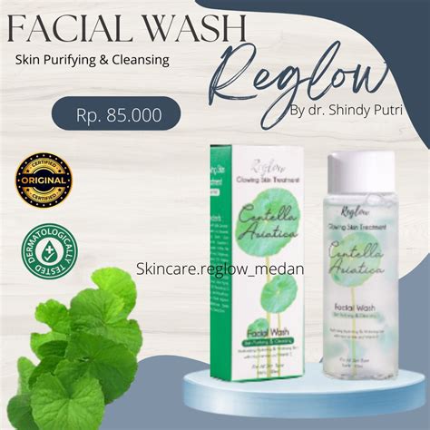 Jual Reglow Facial Wash Skincare Bpom Original Sabun Muka Cleanser Gel