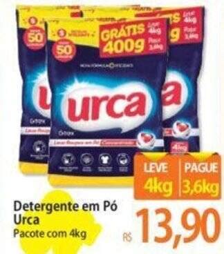 Detergente em Pó Urca Pacote 4kg oferta na Atacadão