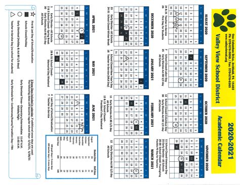 Valley View School District Calendar 2024 - Schoolcalendars.net