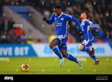 Patson Daka Of Leicester City Makes A Break With The Ball During The