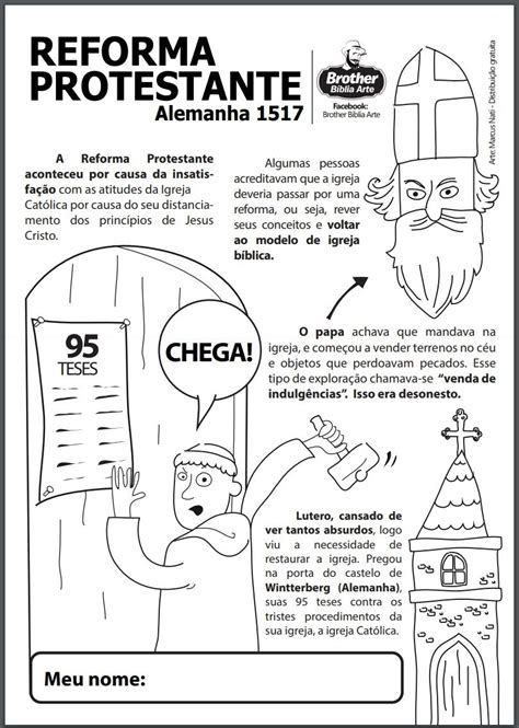 Texto E Atividades Sobre A Reforma Protestante 7 Ano - Texto E Atividades Sobre A Reforma Protestante 7 Ano - NAZAEDU