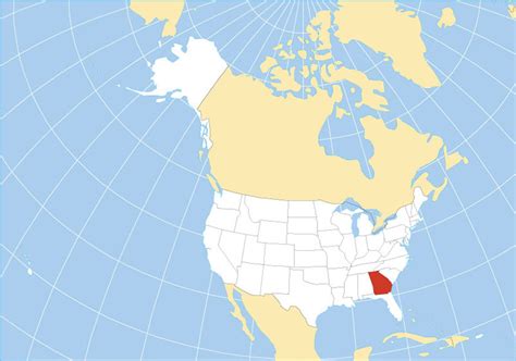 Georgia Usa Political Map Grayce Gerhardine