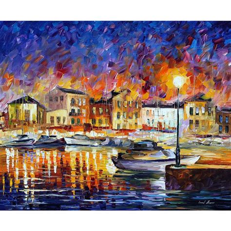 GREECE - RETHYMO — PALETTE KNIFE Oil Painting On Canvas By Leonid ...