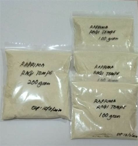 100 To 400gram Raprima Ragi Tempeh Starter Tempe Culture Yeast Inokulum