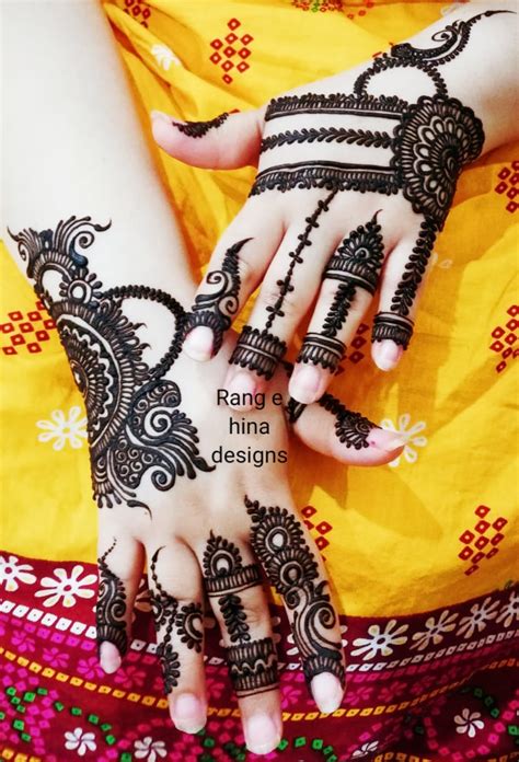 Simple eid henna design - Rang e Hina Designs