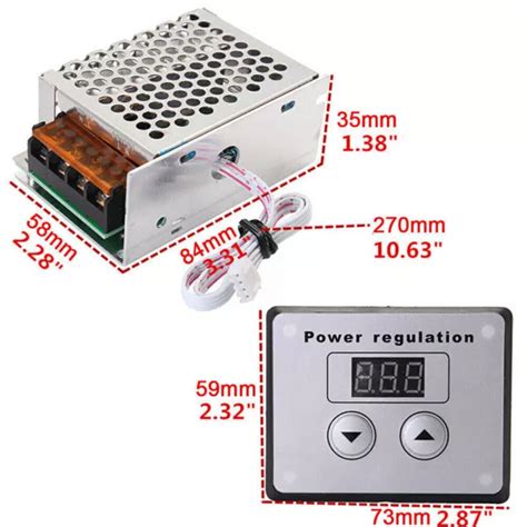 W V Ac Scr Drehzahlregler Motor Modul Dimmer Digitaler