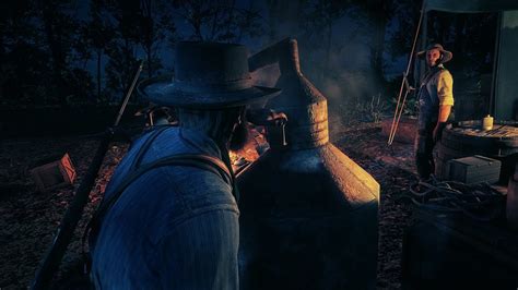 Arthur Comes Across Moonshine Brewers In Red Dead Redemption