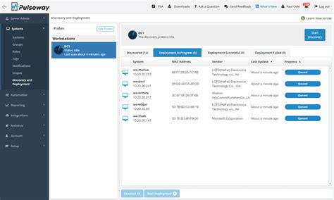 Guide De Découverte Du Réseau Et De Déploiement Automatique Pulseway