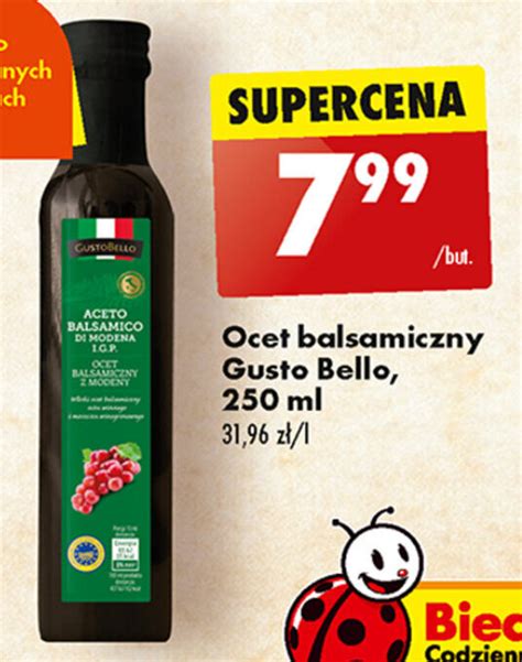 Promocja Ocet Balsamiczny Gusto Bello Ml Biedronka