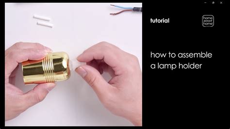 How to assemble a lamp holder - Home Sweet Home Lighting - YouTube