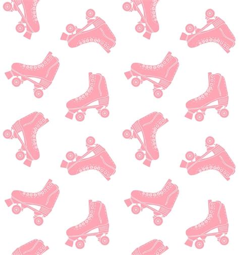 Premium Vector Vector Seamless Pattern Of Quad Roller Skates