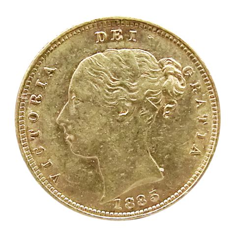 1 2 Pfund Sovereign Victoria Jugend Goldmünze