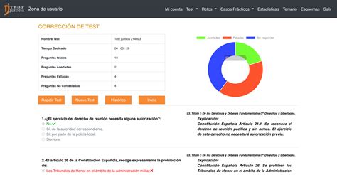 Auxilio Judicial test online y casos prácticos TestJusticia es