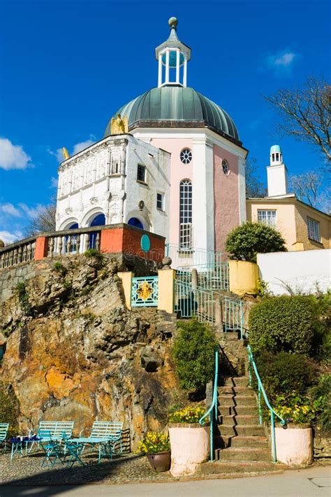 Portmeirion Architecture, North Wales Stock Photo - Image of european, home: 56239460