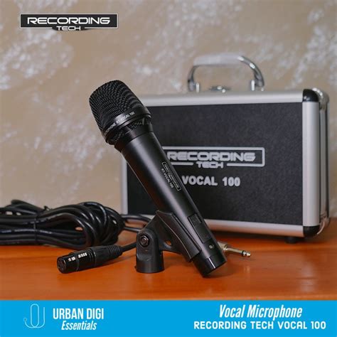 Jual Recording Tech Vocal 100 Dynamic Vocal Microphone Super Cardioid