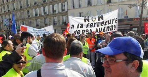 PSA arrête la production à Aulnay supprime 8 000 emplois en France