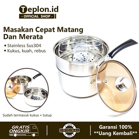 Jual Teplon Id Calypso Panci Kukusan Stainless Cm Sauce Pan