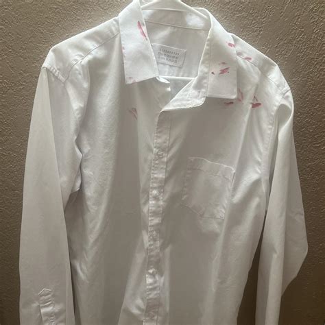 Maison Margiela Kiss Button Up Size Xl Fits L Send Depop