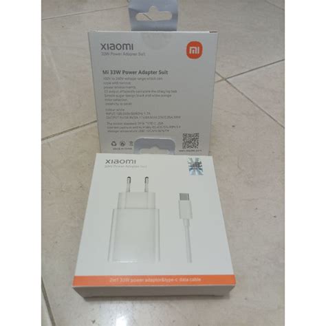 Jual Charger Xiaomi Redmi Note 9 Pro 33W Type C Fast Charging Original