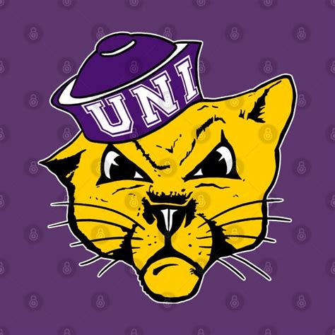 Vintage Panther Mascot Wearing A Cap For The Univ Of Northern Iowa Northern Iowa T Shirt