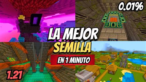 La MEJOR SEMILLA De MINECRAFT BEDROCK 1 21 En 1 Minuto YouTube