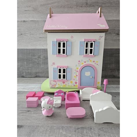 Sanrio Hello Kitty Wooden Cupcake Cottage Dollhouse Playset Rare HTF ...