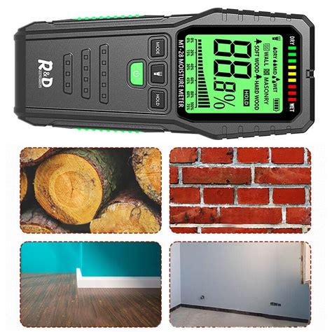 Inductive Wood Moisture Meter Digital LCD Display For Lumber Concrete