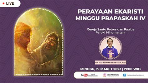 Perayaan Ekaristi Minggu Prapaskah Iv Misa Minggu Sore Maret