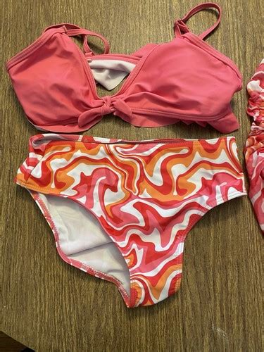 14 Y Pink Swimsuit 3 Pc Bikini Shein Brand New EBay