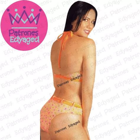 Molde Patron Traje De Ba O Bikini Clasico Mod En Pdf En Venta En