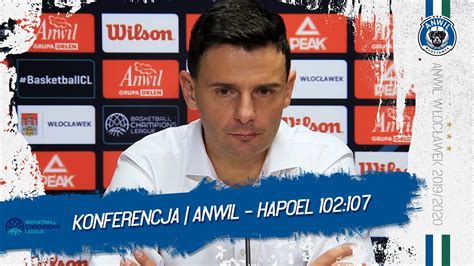 Konferencja prasowa Anwil Włocławek Hapoel Bank Yahav Jerozolima