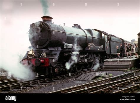 Steam Locomotive King George V Pulling The Cambrian Coast Express Train