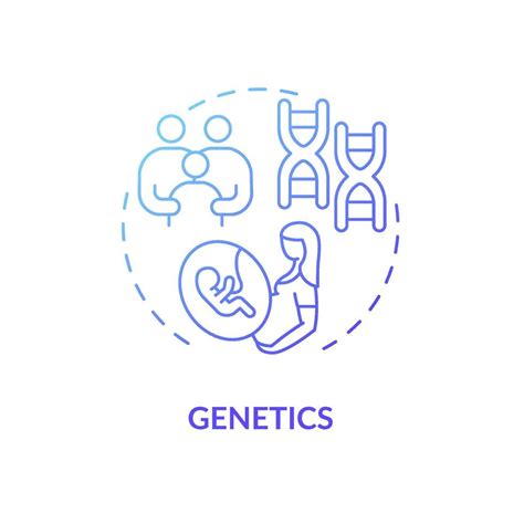 Genetics Concept Icon Adhd Cause Abstract Idea Thin Line Illustration Hereditary Component