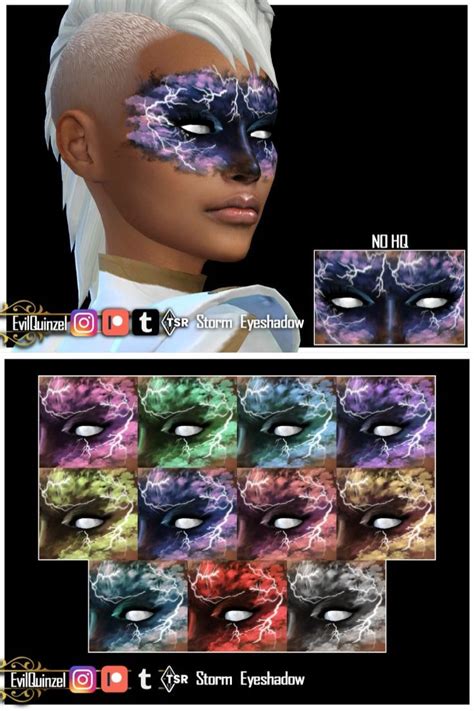 EvilQuinzel S Storm Eyeshadow In 2024 Sims 4 Collections Sims 4