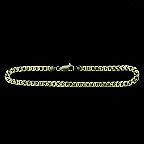 10k Yellow Gold 5mm Miami Cuban Link Bracelet Jewelzking