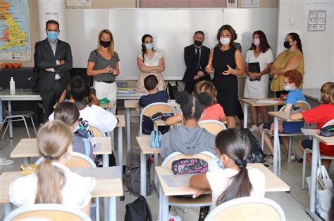 Rentrée scolaire Martine Vassal en visite au collège Anatole France de