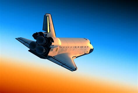 Premium Photo | Space shuttle landing