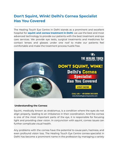 Ppt Cornea Specialist In Delhi Powerpoint Presentation Free Download Id12857842