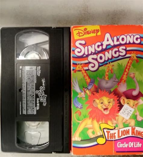 Disney Sing Along Songs The Lion King Circle Of Life Vhs 1994 4 93 Picclick Au