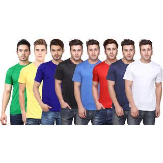 Buy Pack Of Ketex Multicolor Round Neck Dri Fit T Shirts For Men