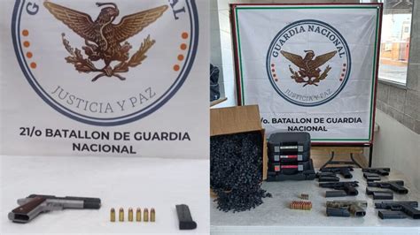 Guardia Nacional Y Aduanas Aseguraron 3 Personas Con Armas De Fuego