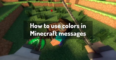 How To Use Colors In Minecraft Messages Minecraft Guides